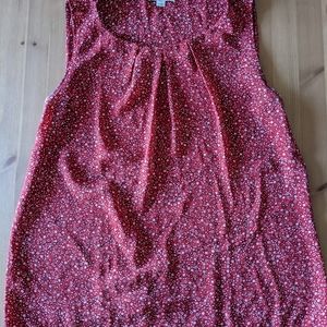 Loft outlet red sleeveless blouse